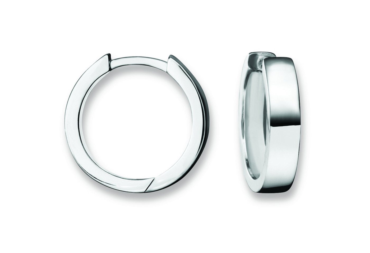 ONE ELEMENT Paar Creolen Ohrringe Creolen aus 925 Silber Ø 15,7 x 3,4 mm, Schlicht & schön – dezente Eleganz für jeden Tag von ONE ELEMENT