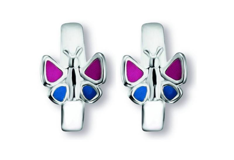 ONE ELEMENT Paar Creolen Schmetterling Ohrringe Creolen aus 925 Silber, Dezente Symbolik – stilvoller Begleiter für jeden Anlass von ONE ELEMENT