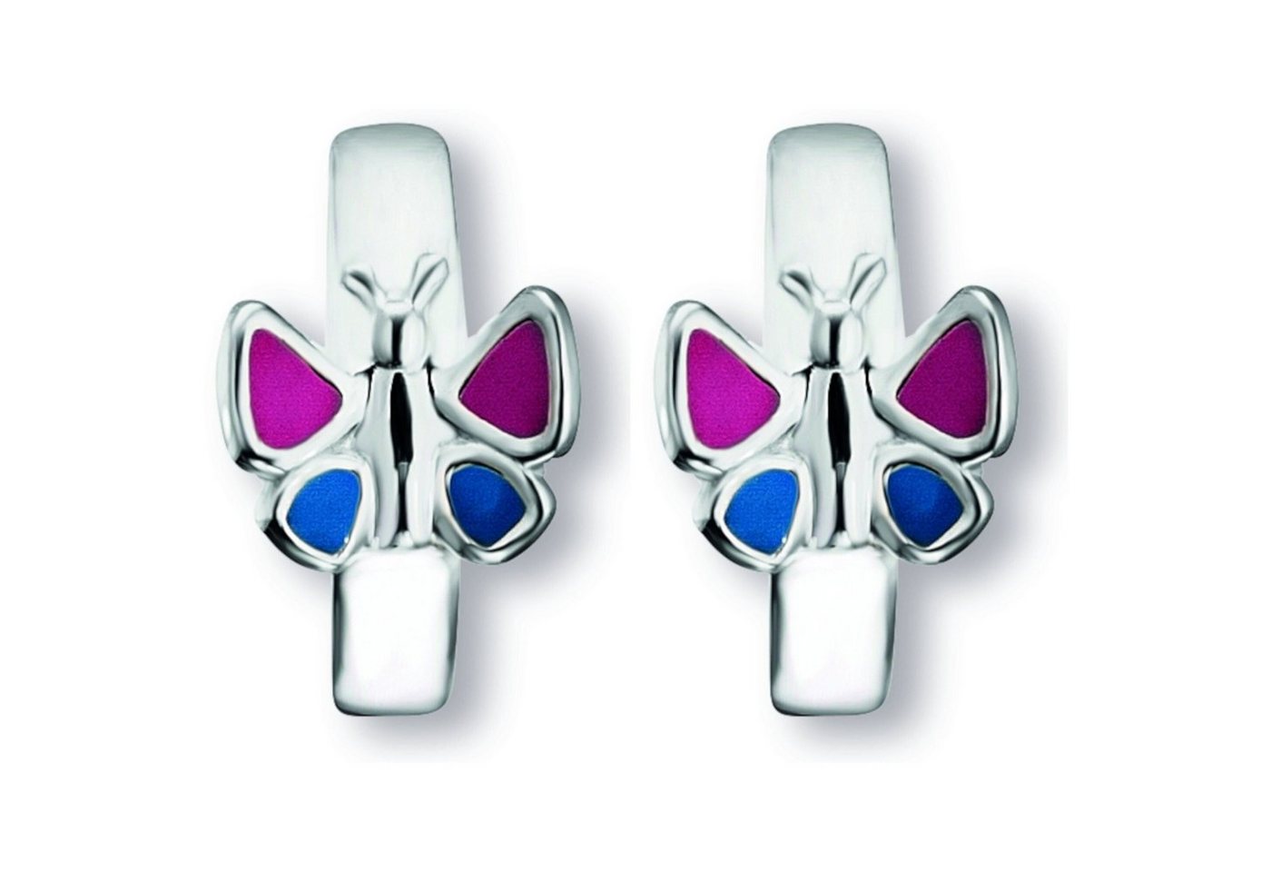 ONE ELEMENT Paar Creolen Schmetterling Ohrringe Creolen aus 925 Silber, Dezente Symbolik – stilvoller Begleiter für jeden Anlass von ONE ELEMENT