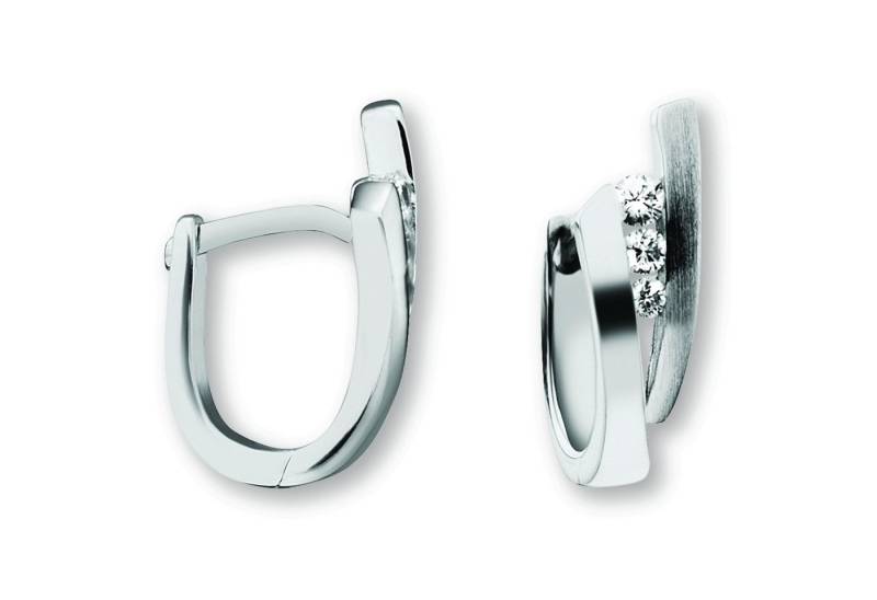 ONE ELEMENT Paar Creolen Zirkonia Ohrringe Creolen aus 925 Silber, Ihr persönliches Symbol – liebevoll gearbeitet für jeden Tag von ONE ELEMENT