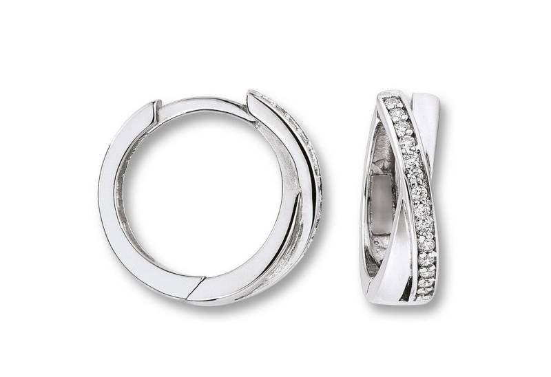 ONE ELEMENT Paar Creolen Zirkonia Ohrringe Creolen aus 925 Silber, Ihr persönliches Symbol – liebevoll gearbeitet für jeden Tag von ONE ELEMENT