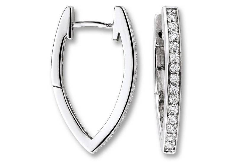 ONE ELEMENT Paar Creolen Zirkonia Ohrringe Creolen aus 925 Silber, Ihr persönliches Symbol – liebevoll gearbeitet für jeden Tag von ONE ELEMENT
