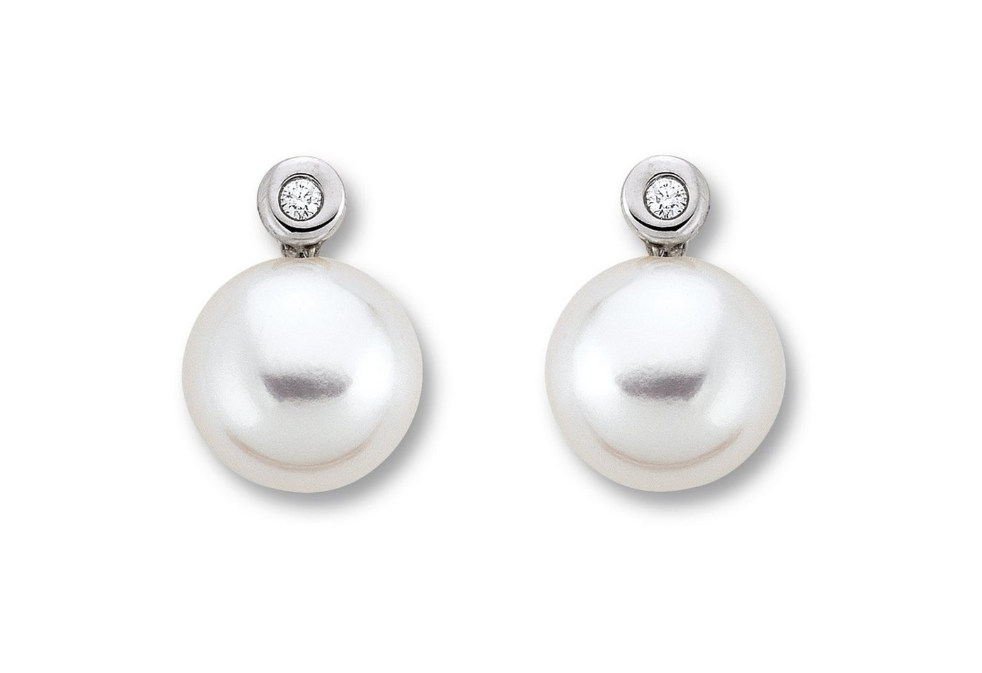 ONE ELEMENT Paar Ohrhänger 0.02 ct Diamant Brillant Ohrringe Ohrstecker aus 585 Gelbgold, Damen Gold Schmuck von ONE ELEMENT