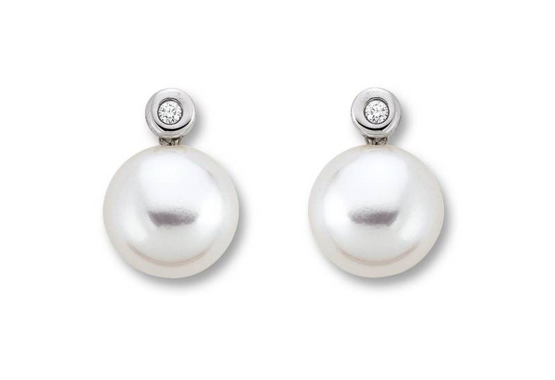 ONE ELEMENT Paar Ohrhänger 0.02 ct Diamant Brillant Ohrringe Ohrstecker aus 585 Gelbgold, Damen Gold Schmuck von ONE ELEMENT