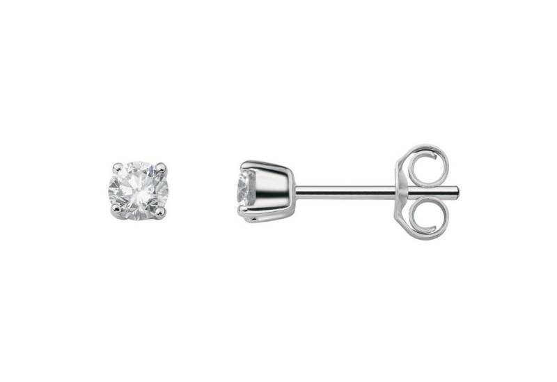 ONE ELEMENT Paar Ohrhänger 0.30 ct Diamant Brillant Ohrringe Ohrstecker aus 585 Weißgold, Fein gearbeitet – edle Brillanz mit Diamantbesatz von ONE ELEMENT