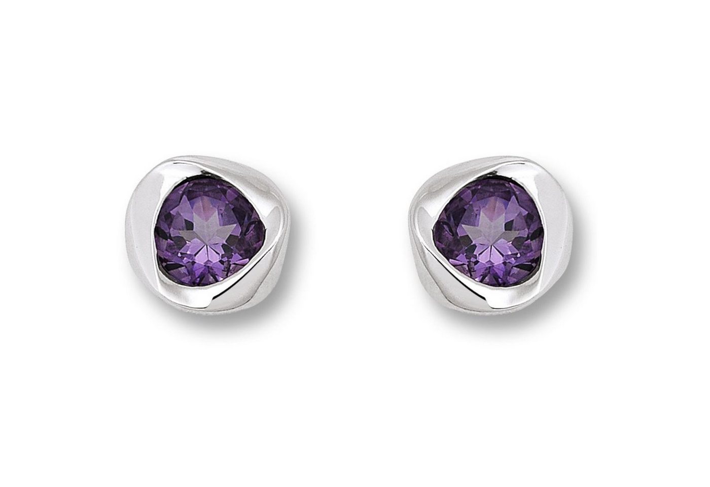 ONE ELEMENT Paar Ohrhänger Amethyst Ohrringe Ohrstecker aus 925 Silber, Damen Silber Schmuck von ONE ELEMENT