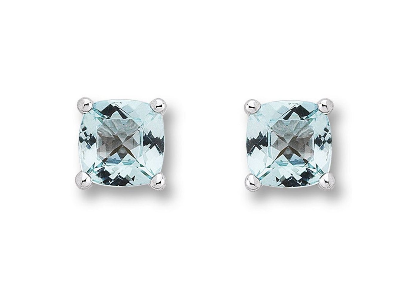 ONE ELEMENT Paar Ohrhänger Blau Topas Ohrringe Ohrstecker aus 333 Weißgold, Damen Gold Schmuck von ONE ELEMENT