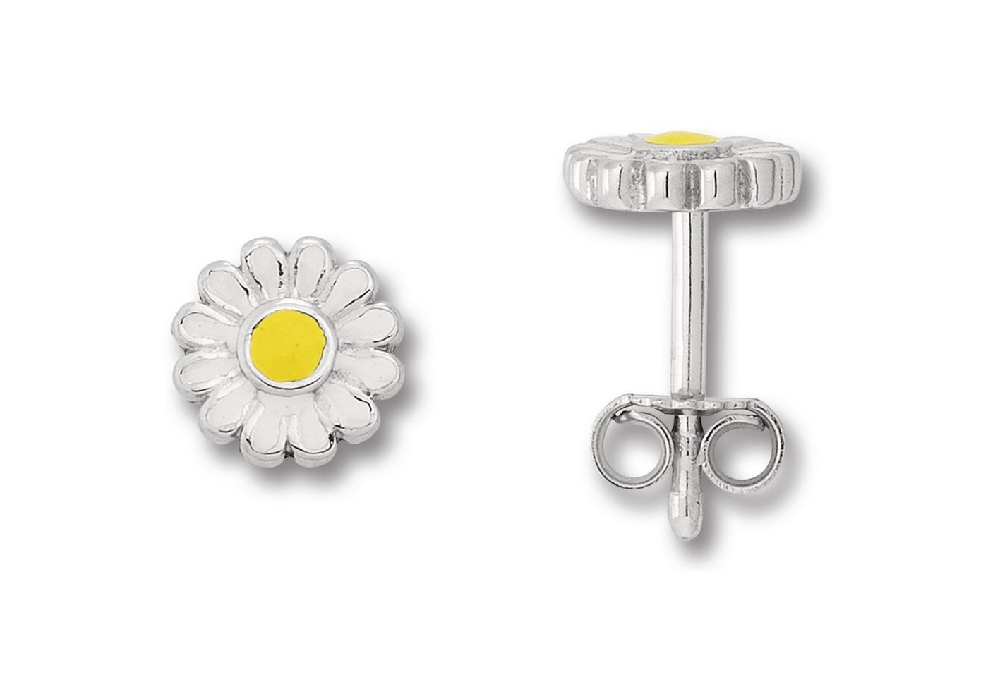 ONE ELEMENT Paar Ohrhänger Gänseblümchen Ohrringe Ohrstecker aus 925 Silber, Damen Silber Schmuck Gänseblümchen von ONE ELEMENT