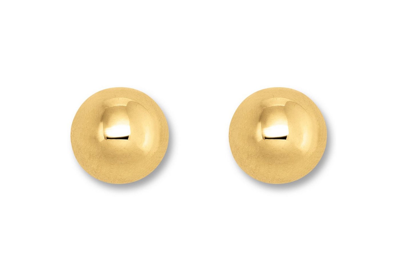 ONE ELEMENT Paar Ohrhänger Halb Kugel verbödet Ohrringe Ohrstecker aus 333 Gelbgold, Damen Gold Schmuck Halb-Kugel verbödet von ONE ELEMENT