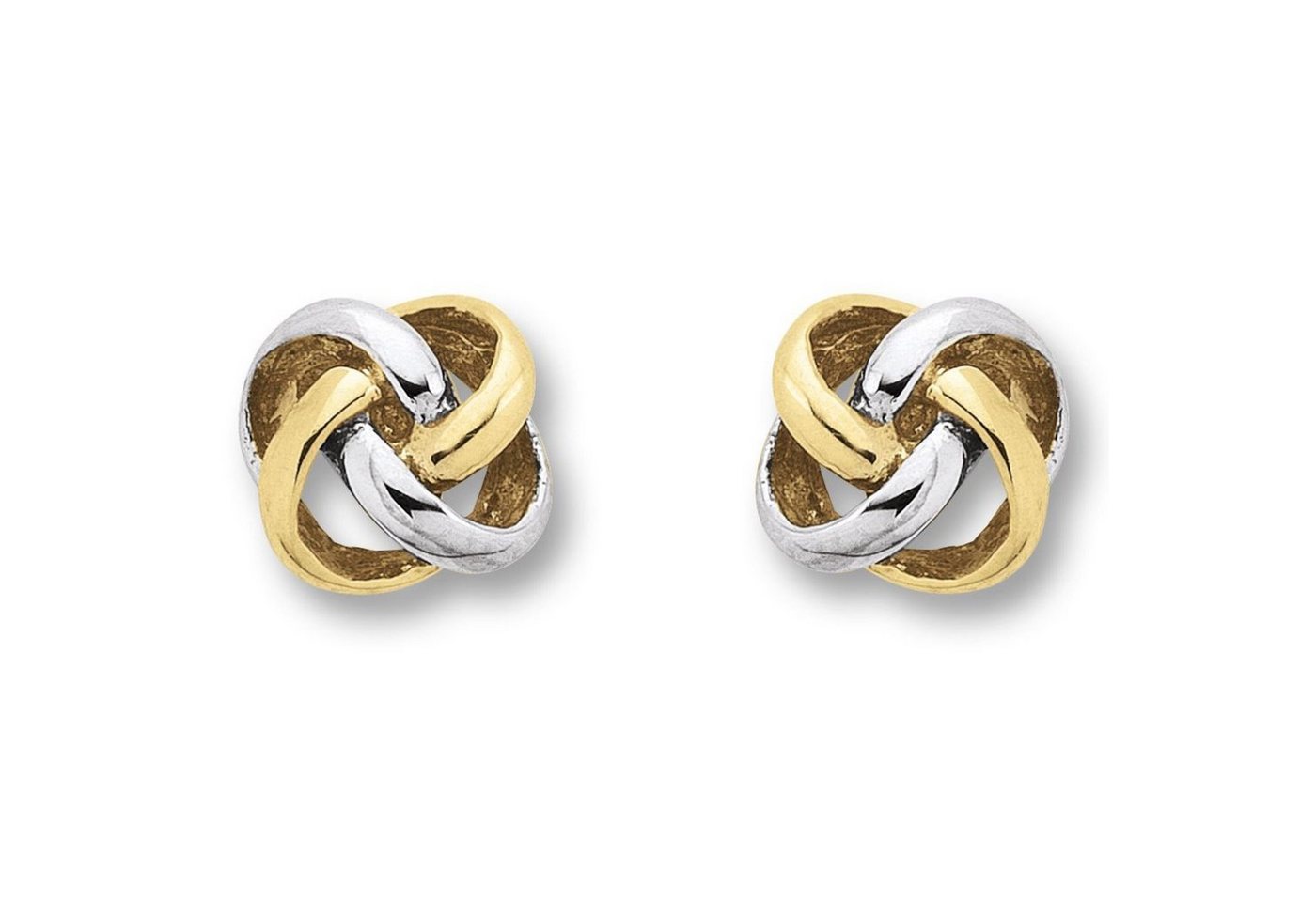 ONE ELEMENT Paar Ohrhänger Knoten Ohrringe Ohrstecker aus 333 Gelbgold, Damen Gold Schmuck Knoten von ONE ELEMENT