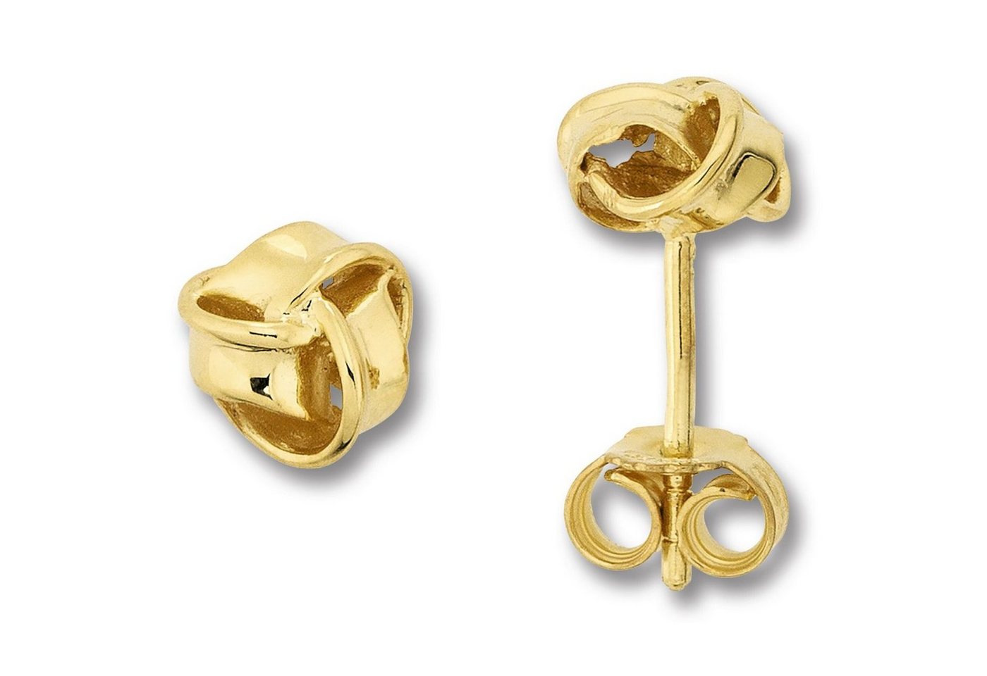 ONE ELEMENT Paar Ohrhänger Knoten Ohrringe Ohrstecker aus 333 Gelbgold, Dezente Symbolik – stilvoller Begleiter für jeden Anlass von ONE ELEMENT