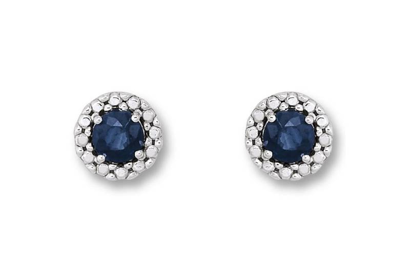 ONE ELEMENT Paar Ohrhänger Safir Ohrringe Ohrstecker aus 333 Weißgold, Schlicht & schön – dezente Eleganz für jeden Tag von ONE ELEMENT