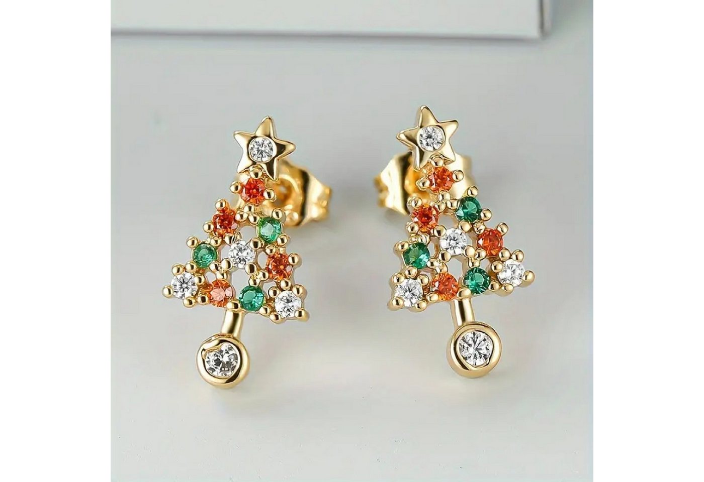 ONE ELEMENT Paar Ohrhänger Weihnachtsschmuck Ohrringe Ohrstecker Weihnachtsbaum aus Acryl von ONE ELEMENT