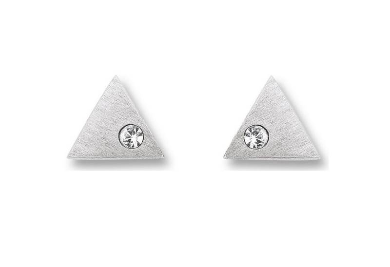 ONE ELEMENT Paar Ohrhänger Zirkonia Dreieck Ohrringe Ohrstecker aus 925 Silber, Damen Silber Schmuck Dreieck von ONE ELEMENT