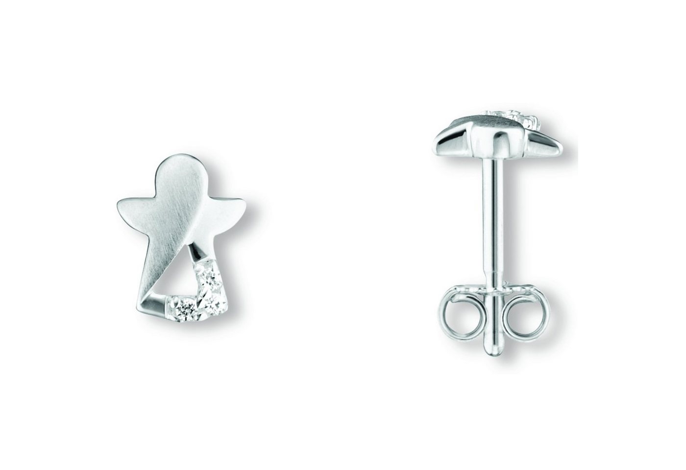 ONE ELEMENT Paar Ohrhänger Zirkonia Engel Ohrringe Ohrstecker aus 925 Silber, Bedeutungsvoll & zeitlos – ein Begleiter mit Persönlichkeit von ONE ELEMENT