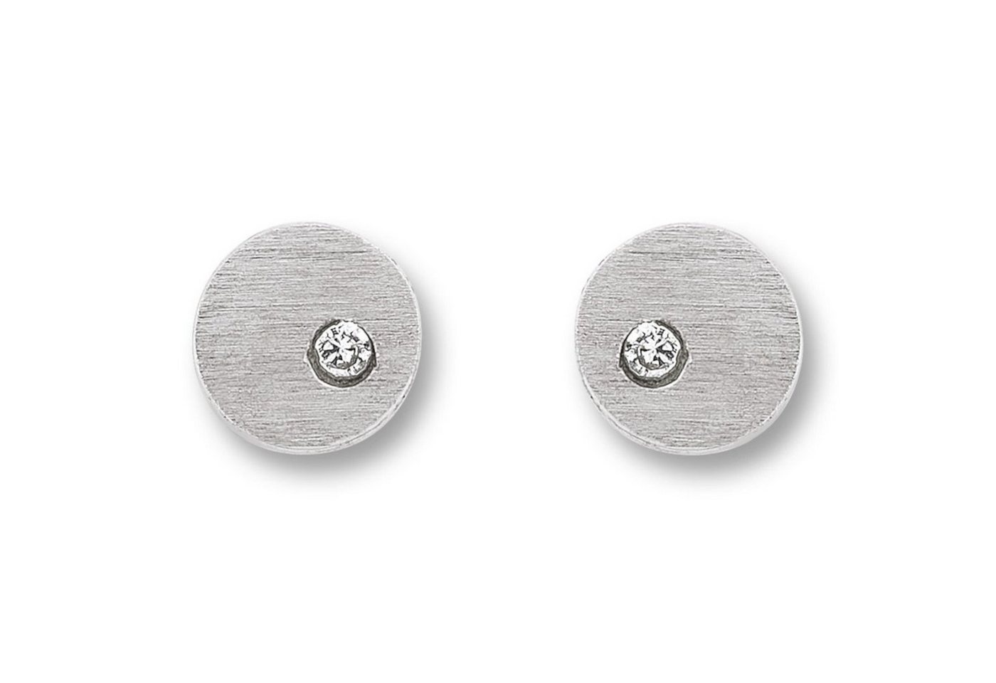 ONE ELEMENT Paar Ohrhänger Zirkonia Kreise Ohrringe Ohrstecker aus 925 Silber, Damen Silber Schmuck Kreise von ONE ELEMENT