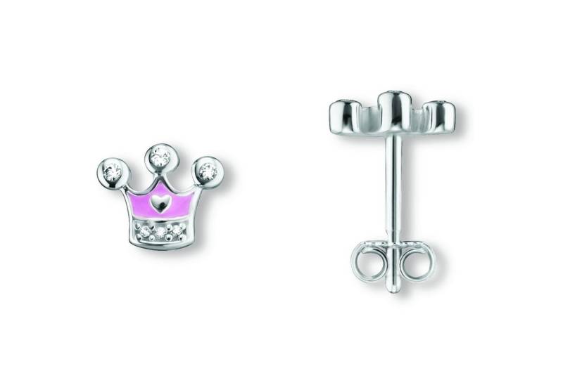 ONE ELEMENT Paar Ohrhänger Zirkonia Krone Ohrringe Ohrstecker aus 925 Silber, Ausdruck von Individualität – dezent, bedeutungsvoll, nah am Herzen von ONE ELEMENT