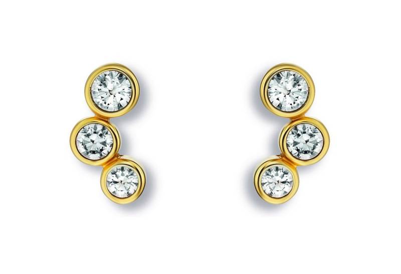 ONE ELEMENT Paar Ohrhänger Zirkonia Ohrringe Ohrstecker aus 333 Gelbgold, Damen Gold Schmuck von ONE ELEMENT