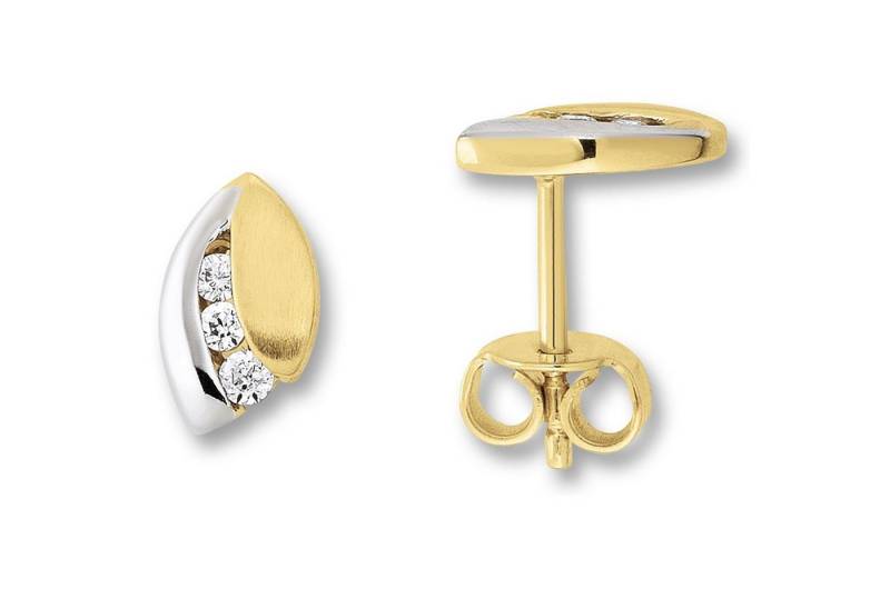 ONE ELEMENT Paar Ohrhänger Zirkonia Ohrringe Ohrstecker aus 333 Gelbgold, Dezente Symbolik – stilvoller Begleiter für jeden Anlass von ONE ELEMENT