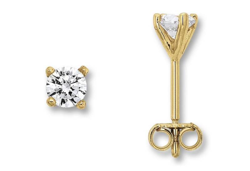ONE ELEMENT Paar Ohrhänger Zirkonia Ohrringe Ohrstecker aus 333 Gelbgold, Fein gefertigt – ein Zeichen mit besonderer Bedeutung von ONE ELEMENT