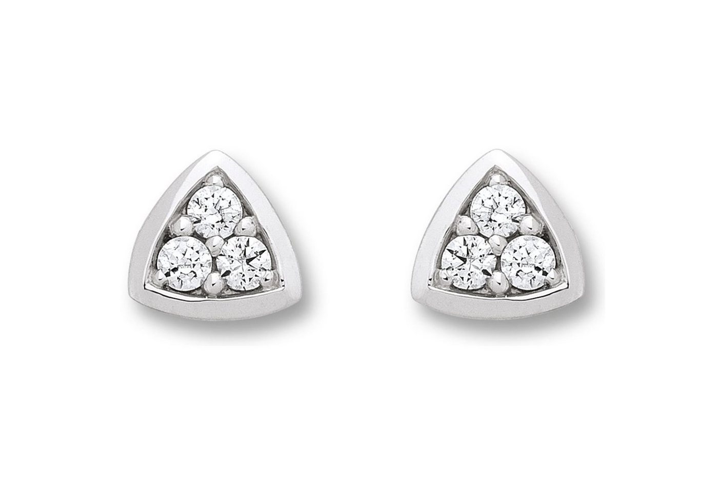 ONE ELEMENT Paar Ohrhänger Zirkonia Ohrringe Ohrstecker aus 333 Weißgold, Damen Gold Schmuck von ONE ELEMENT