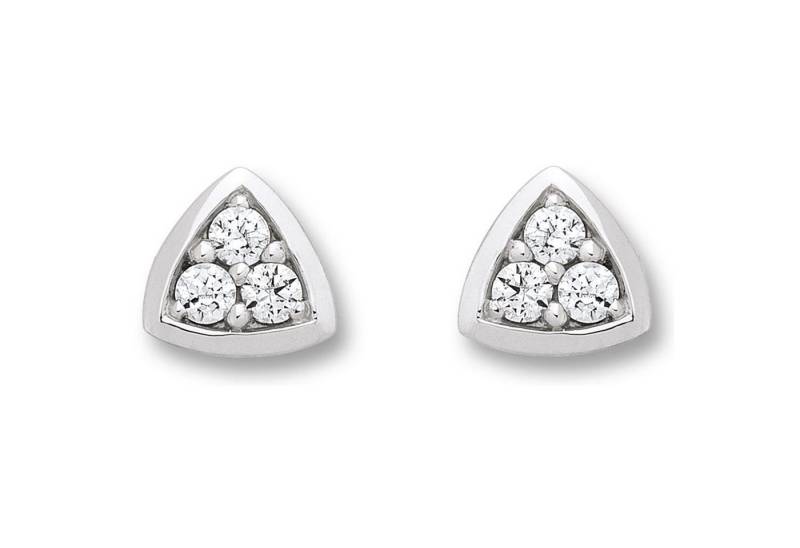 ONE ELEMENT Paar Ohrhänger Zirkonia Ohrringe Ohrstecker aus 333 Weißgold, Damen Gold Schmuck von ONE ELEMENT