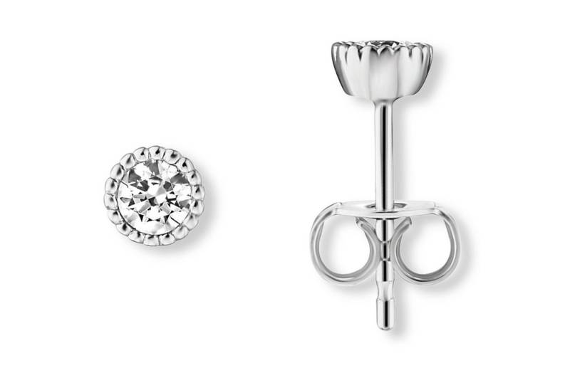 ONE ELEMENT Paar Ohrhänger Zirkonia Ohrringe Ohrstecker aus 333 Weißgold, Damen Gold Schmuck von ONE ELEMENT