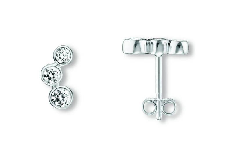 ONE ELEMENT Paar Ohrhänger Zirkonia Ohrringe Ohrstecker aus 925 Silber, Ausdruck von Individualität – dezent, bedeutungsvoll, nah am Herzen von ONE ELEMENT