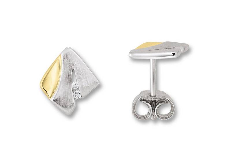 ONE ELEMENT Paar Ohrhänger Zirkonia Ohrringe Ohrstecker aus 925 Silber, Ausdruck von Individualität – dezent, bedeutungsvoll, nah am Herzen von ONE ELEMENT