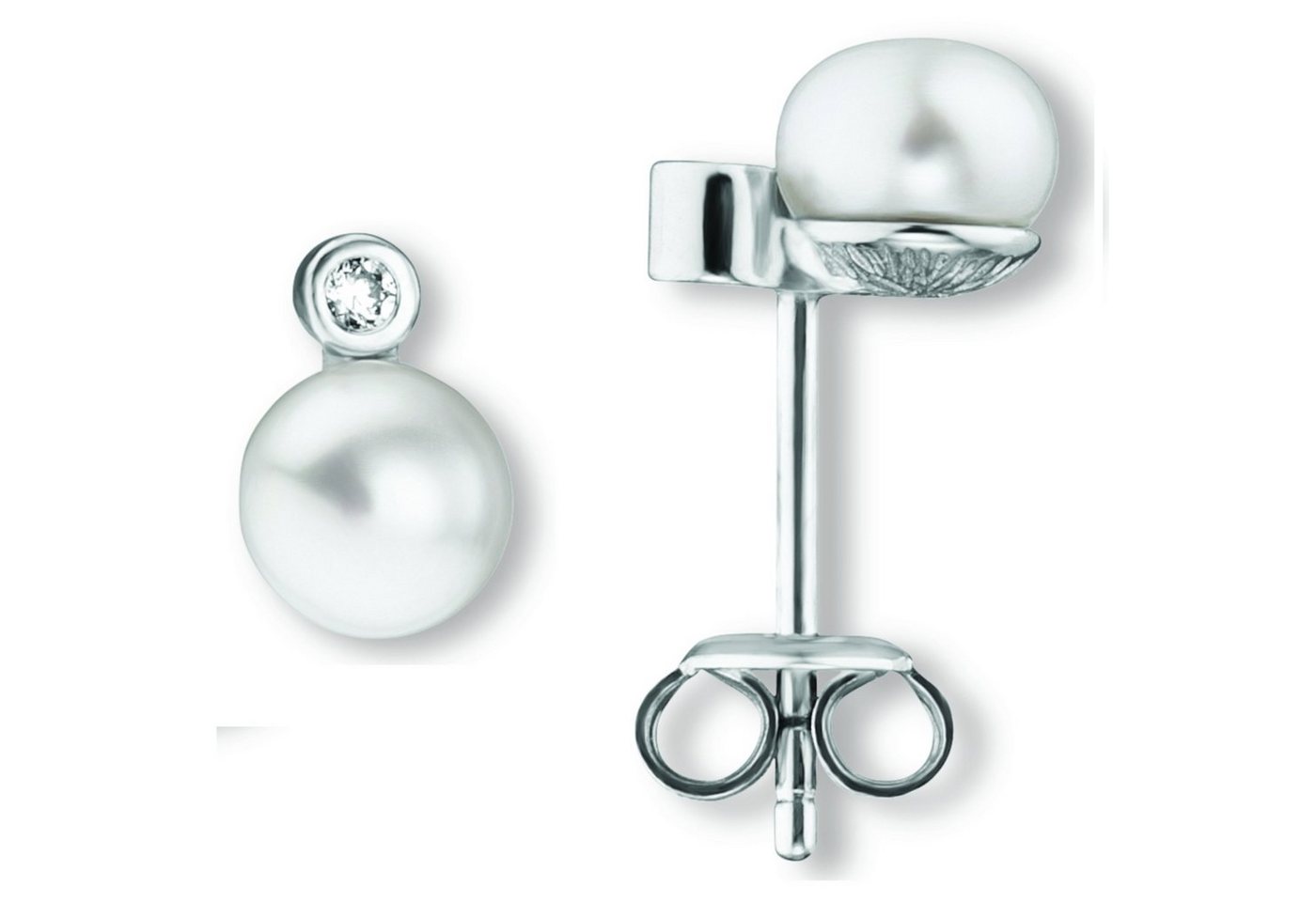 ONE ELEMENT Paar Ohrhänger Zirkonia Ohrringe Ohrstecker aus 925 Silber, Bedeutungsvoll & zeitlos – ein Begleiter mit Persönlichkeit von ONE ELEMENT