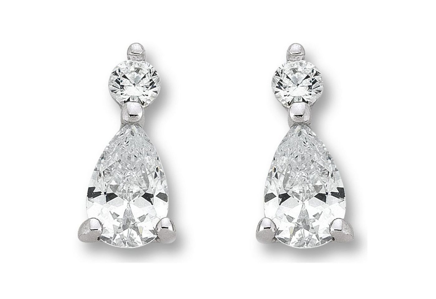 ONE ELEMENT Paar Ohrhänger Zirkonia Ohrringe Ohrstecker aus 925 Silber, Damen Silber Schmuck von ONE ELEMENT