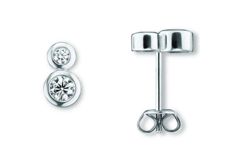 ONE ELEMENT Paar Ohrhänger Zirkonia Ohrringe Ohrstecker aus 925 Silber, Ihr persönliches Symbol – liebevoll gearbeitet für jeden Tag von ONE ELEMENT