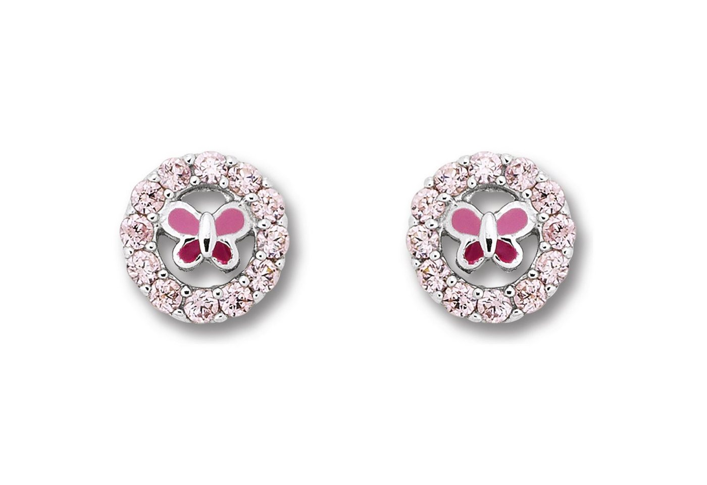 ONE ELEMENT Paar Ohrhänger Zirkonia Schmetterling Ohrringe Ohrstecker aus 925 Silber, Damen Silber Schmuck Schmetterling von ONE ELEMENT