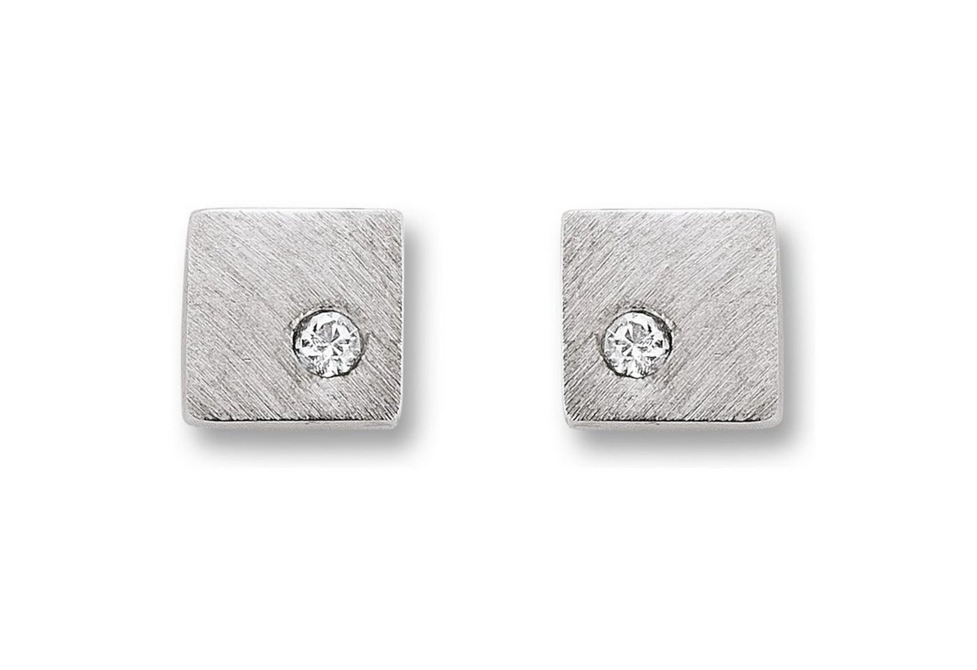 ONE ELEMENT Paar Ohrhänger Zirkonia Viereck Ohrringe Ohrstecker aus 925 Silber, Damen Silber Schmuck Viereck von ONE ELEMENT