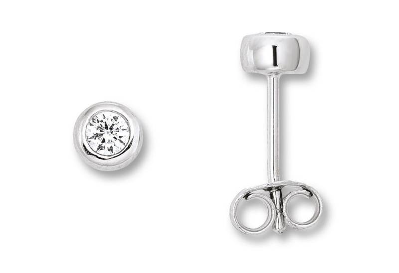 ONE ELEMENT Paar Ohrhänger Zirkonia Zarge Ohrringe Ohrstecker aus 925 Silber, Damen Silber Schmuck Zarge von ONE ELEMENT