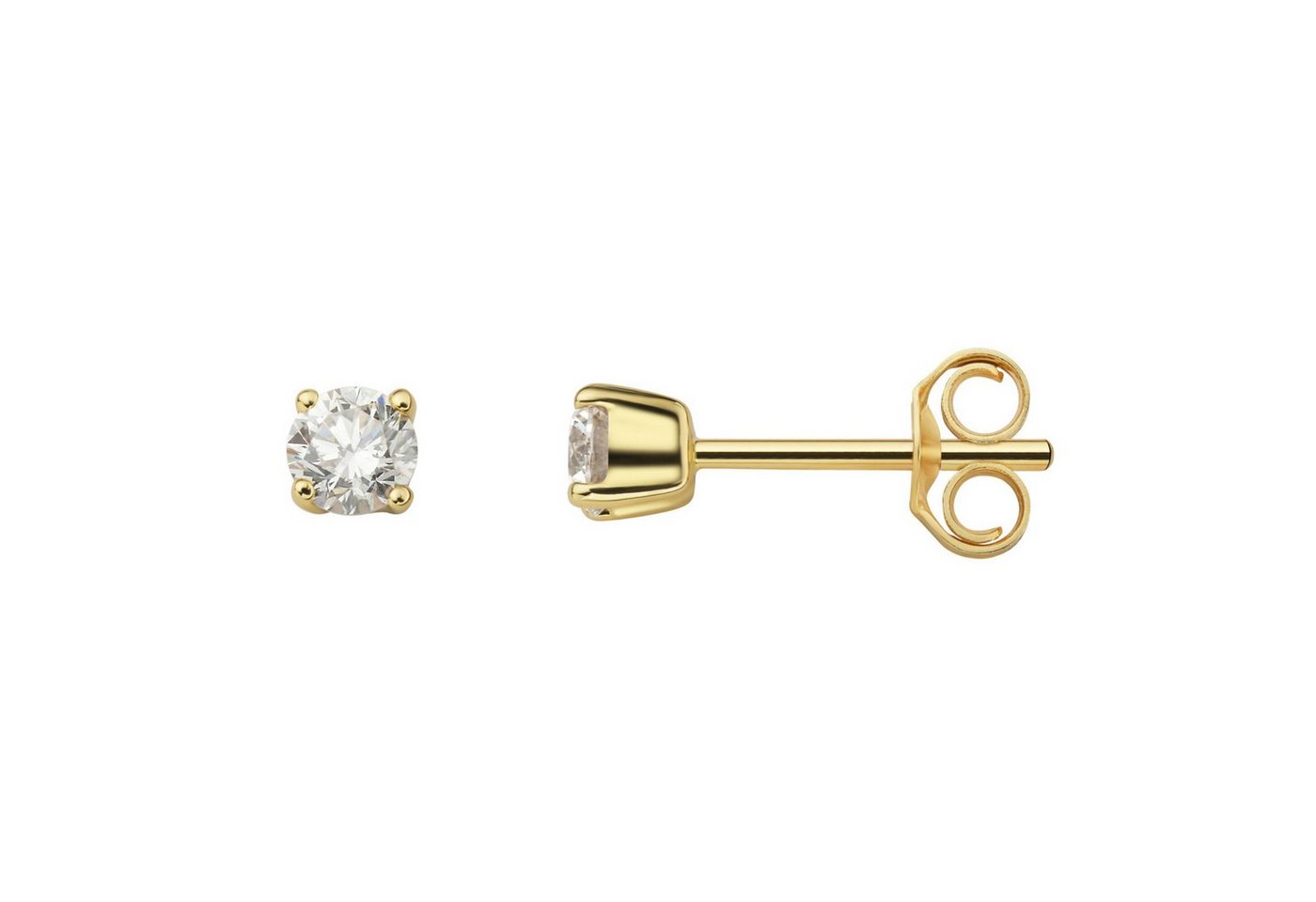 ONE ELEMENT Paar Ohrstecker 0.30 ct Diamant Brillant Ohrringe Ohrstecker aus 585 Gelbgold, Damen Gold Schmuck von ONE ELEMENT