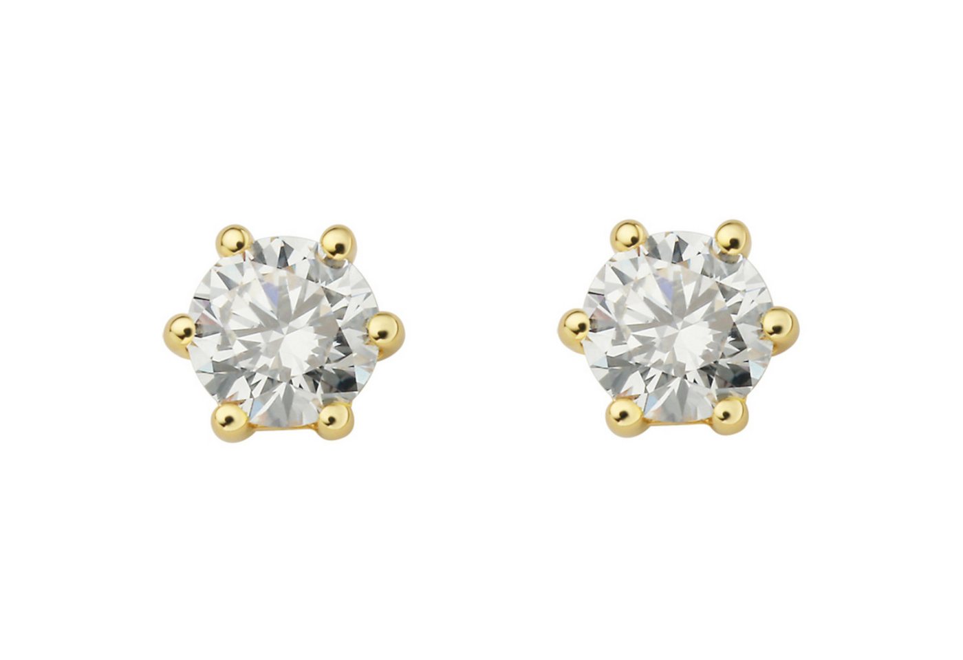 ONE ELEMENT Paar Ohrstecker 0.4 ct Diamant Brillant Ohrringe Ohrstecker aus 585 Gelbgold, Damen Gold Schmuck von ONE ELEMENT