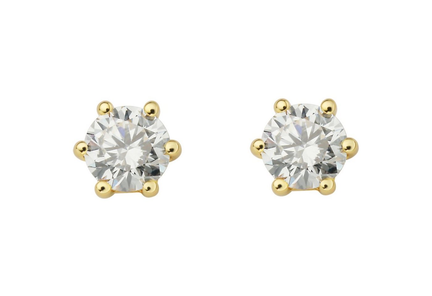 ONE ELEMENT Paar Ohrstecker 0.4 ct Diamant Brillant Ohrringe Ohrstecker aus 750 Gelbgold, Damen Gold Schmuck von ONE ELEMENT