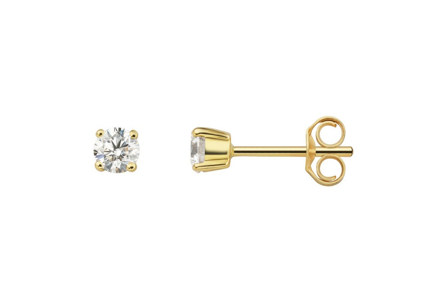 ONE ELEMENT Paar Ohrstecker 0.40 ct Diamant Brillant Ohrringe Ohrstecker aus 750 Gelbgold, Damen Gold Schmuck von ONE ELEMENT