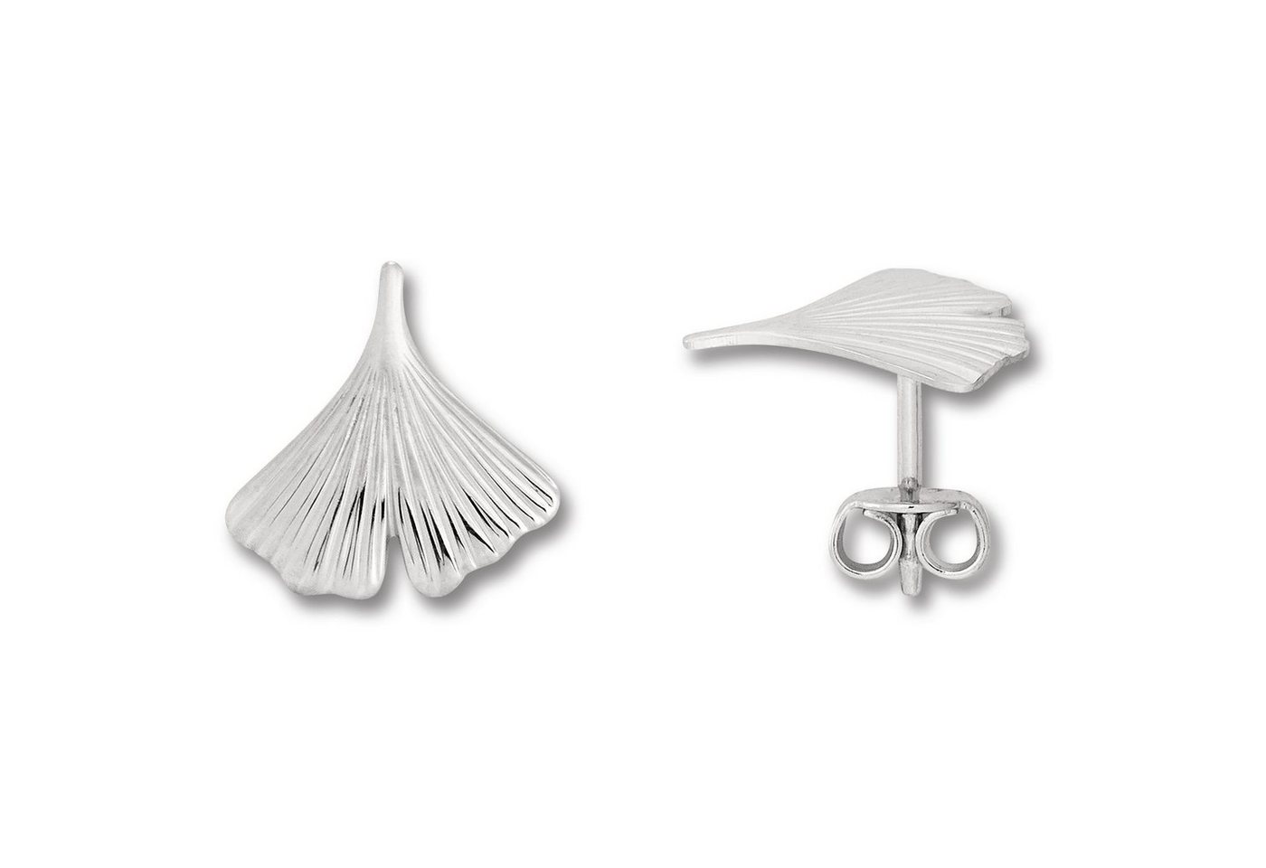 ONE ELEMENT Paar Ohrstecker Ginkgoblatt Ohrringe Ohrstecker aus 925 Silber, Damen Silber Schmuck Ginkgoblatt von ONE ELEMENT