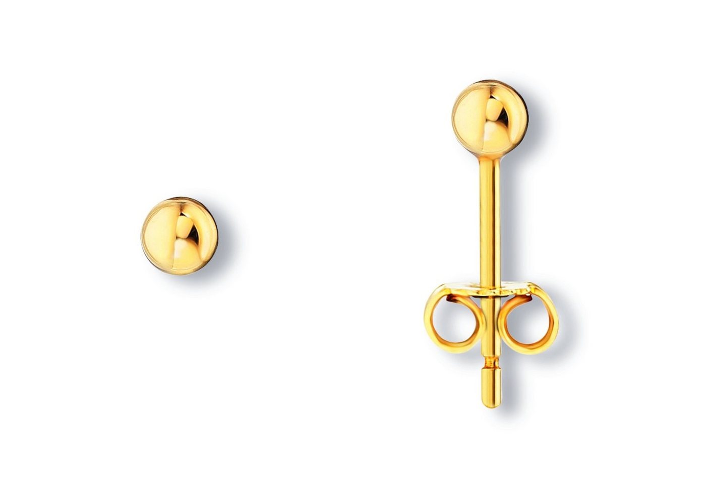 ONE ELEMENT Paar Ohrstecker Kugel Ohrringe Ohrstecker aus 333 Gelbgold, Damen Gold Schmuck Kugel von ONE ELEMENT