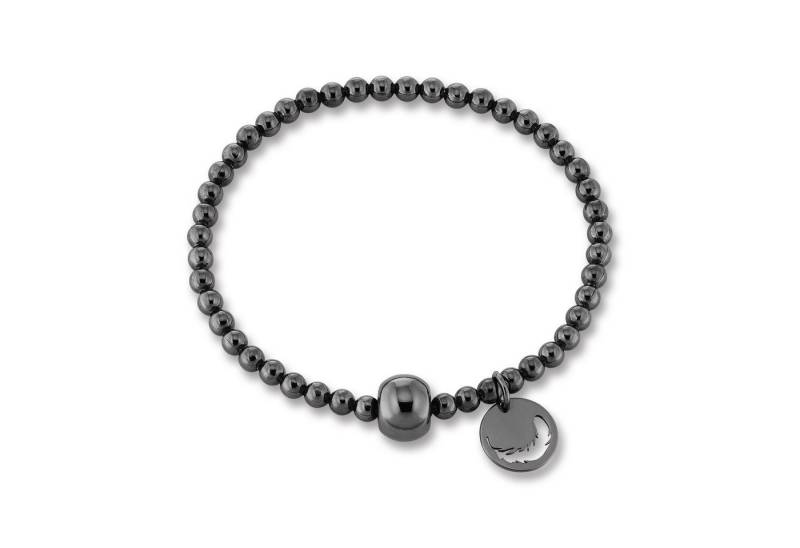 ONE ELEMENT Silberarmband Feder Armband Kugelkette aus 925 Silber Ø 54,0 mm mit Gummiband, Damen Silber Schmuck Kugelkette Feder von ONE ELEMENT