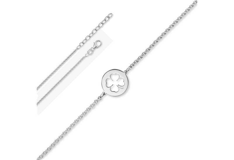 ONE ELEMENT Silberarmband Kleeblatt Armband Rundankerkette aus 925 Silber 16 cm, Fein gefertigt – ein Zeichen mit besonderer Bedeutung von ONE ELEMENT