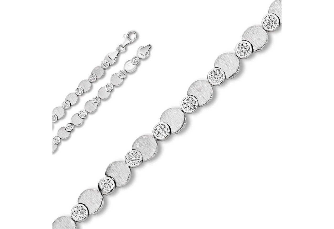 ONE ELEMENT Silberarmband Zirkonia Armband aus 925 Silber 17 cm, Damen Silber Schmuck von ONE ELEMENT