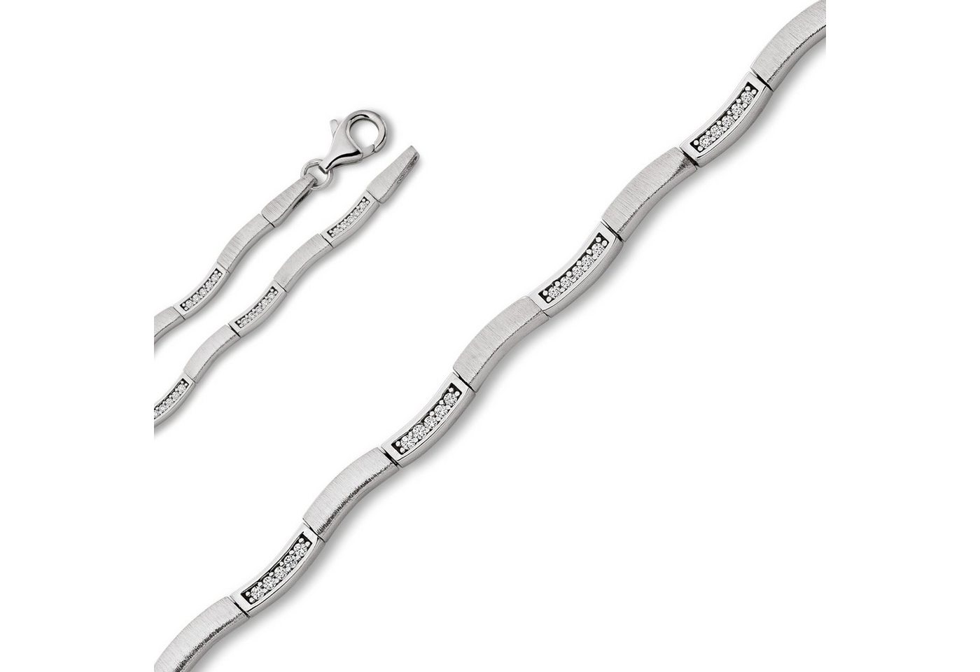 ONE ELEMENT Silberarmband Zirkonia Armband aus 925 Silber 17 cm, Damen Silber Schmuck von ONE ELEMENT