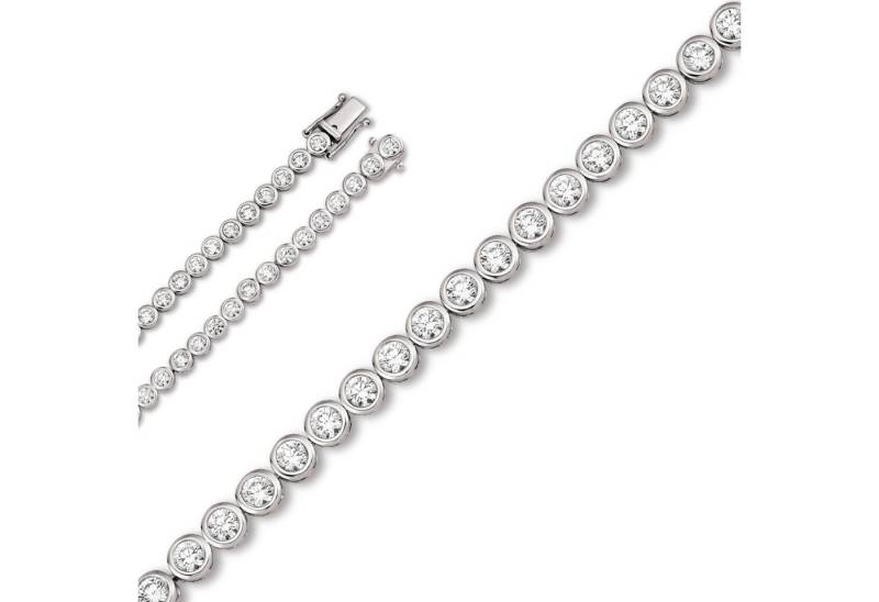 ONE ELEMENT Silberarmband Zirkonia Armband aus 925 Silber 17 cm Ø 4,3 mm, Feine Gestaltung – ein Sinnbild mit ruhiger Eleganz von ONE ELEMENT