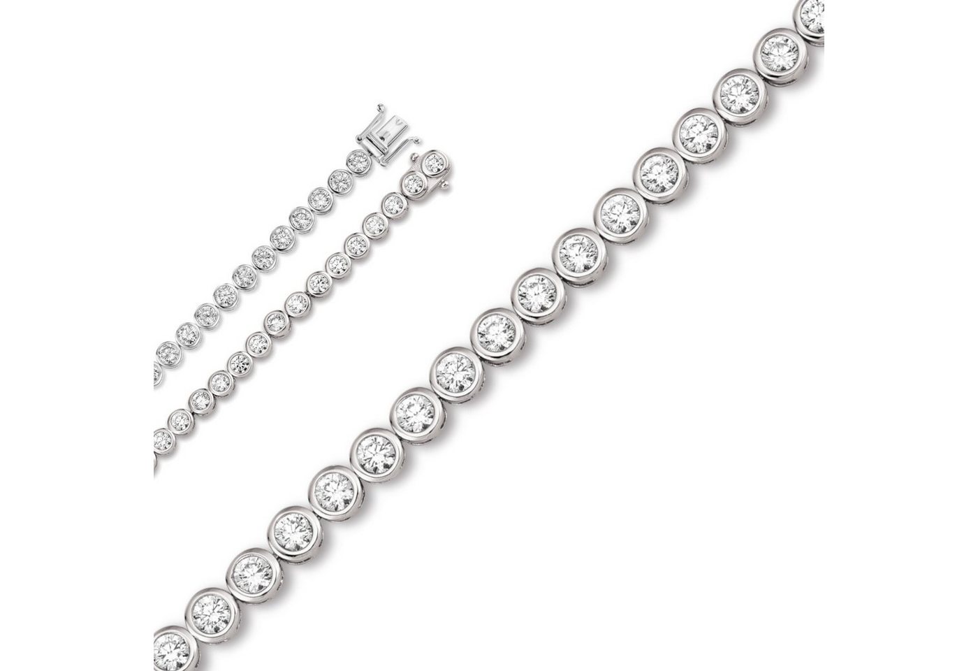 ONE ELEMENT Silberarmband Zirkonia Armband aus 925 Silber 17 cm Ø 5,4 mm, Damen Silber Schmuck von ONE ELEMENT