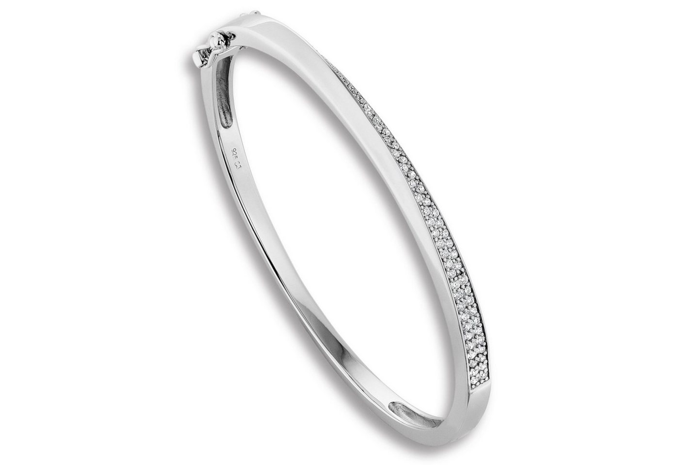 ONE ELEMENT Silberarmband Zirkonia Armreif aus 925 Silber, Zartes Emblem – unaufdringlich und dennoch ausdrucksstark von ONE ELEMENT