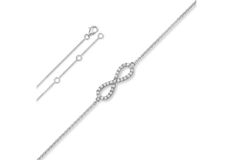 ONE ELEMENT Silberarmband Zirkonia Infinity Armband aus 925 Silber 18 cm, Ihr persönliches Symbol – liebevoll gearbeitet für jeden Tag von ONE ELEMENT