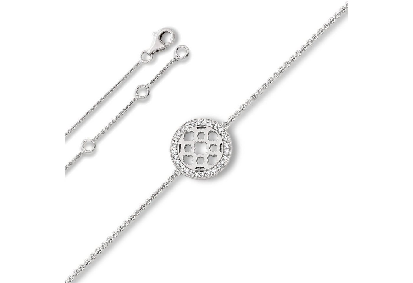 ONE ELEMENT Silberarmband Zirkonia Symbol Armband aus 925 Silber 18 cm, Ausdruck von Individualität – dezent, bedeutungsvoll, nah am Herzen von ONE ELEMENT